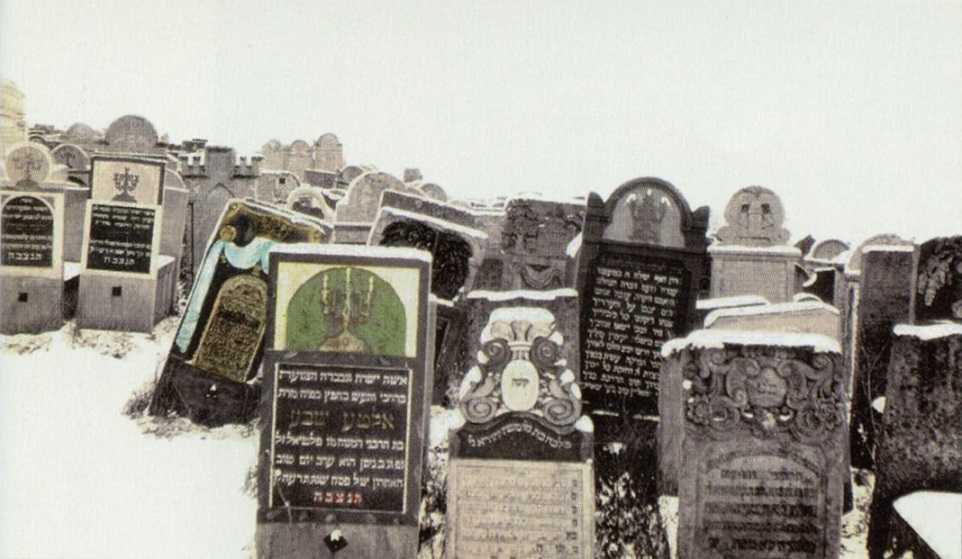 Nagrobki na cmentarzu w Działoszycach, 1918 r. Nagrobki na cmentarzu w Działoszycach, 1918 r.